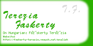 terezia faskerty business card